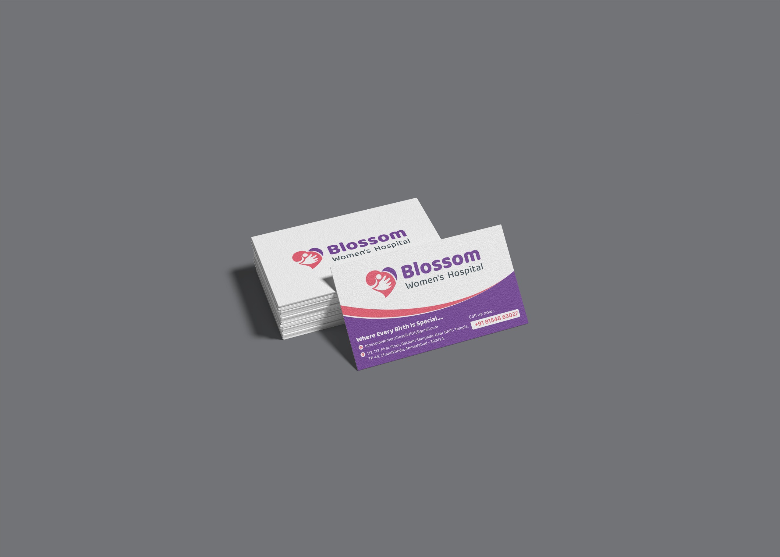 Hospital diagnostic visiting cards in Ahmedabad